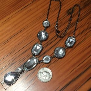 Glass gemstone necklace